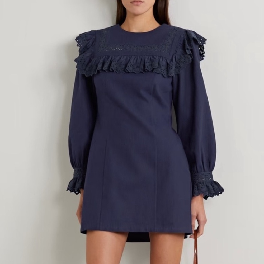 Doen Minore Mini Dress Navy Blue Size Small
